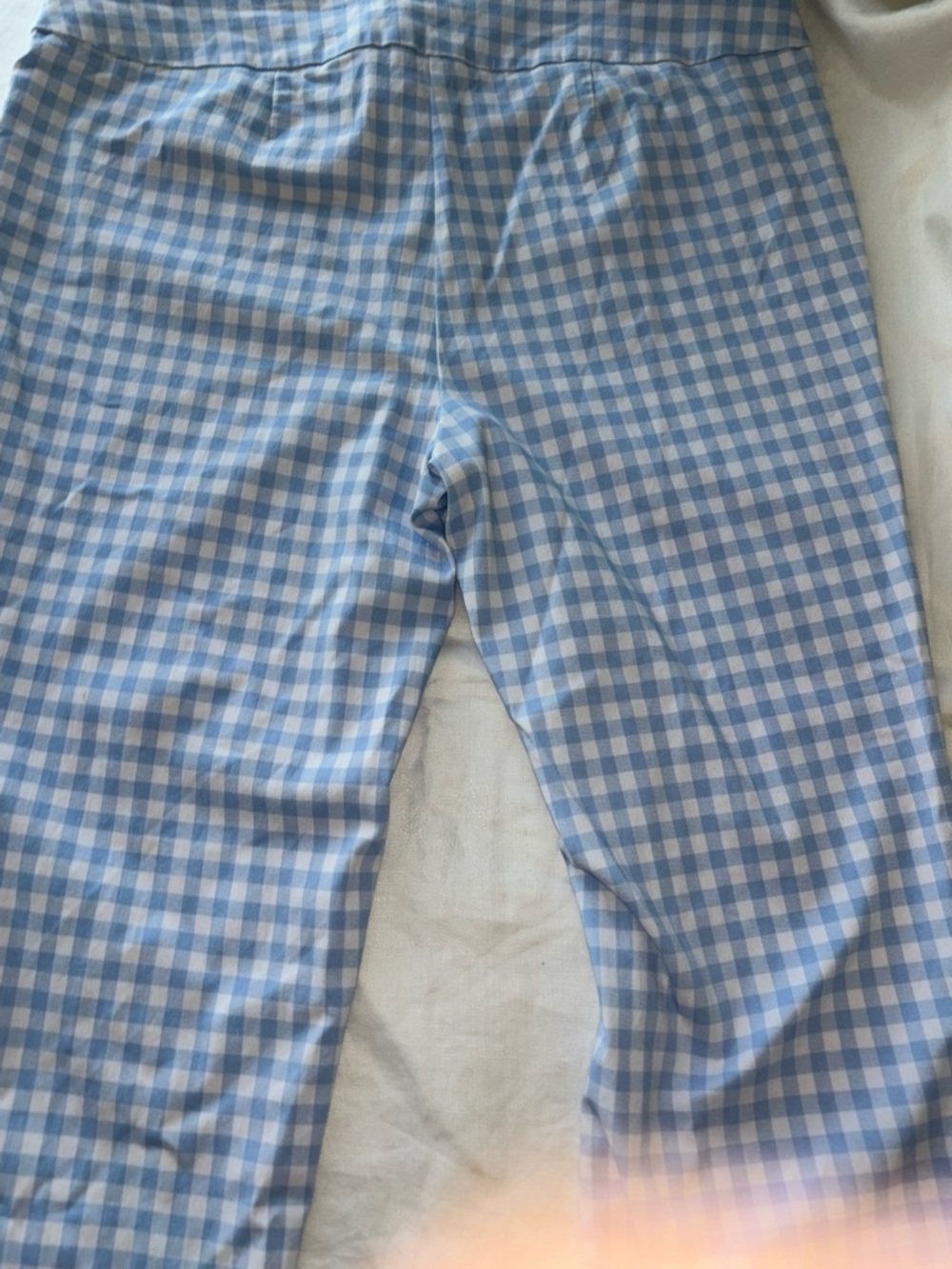 Zac & Rachel Light Blue Gingham Kids Pants - Picture 3 of 8